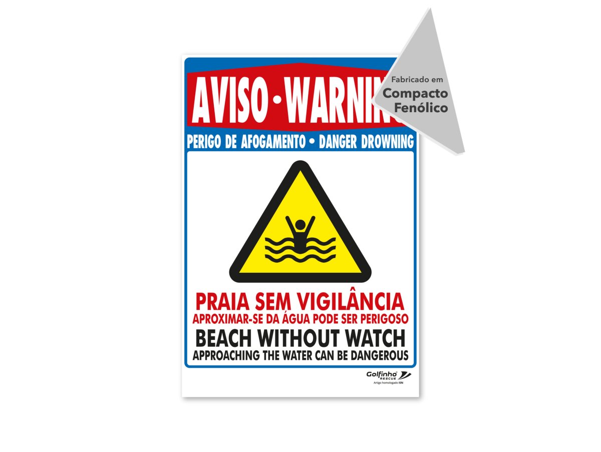 Placa – Praia Fluvial sem Vigilância - Image 2