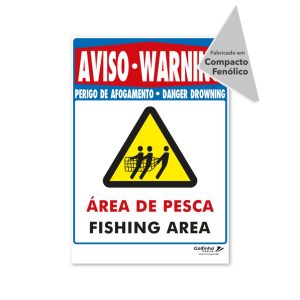 Placa – Área de Pesca