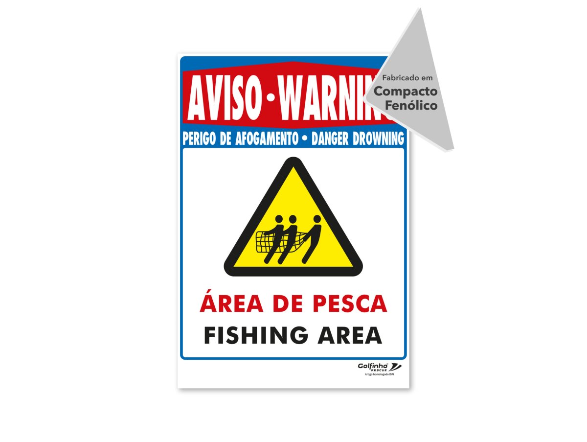 Placa – Área de Pesca