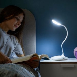 Lâmpada de Mesa Tátil Recarregável LED